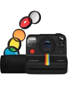 Polaroid Now+ Gen 2 i-Type Instant Camera + 5 lens filters - Black