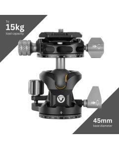Vanguard LBP-45S Arca Compatible Low Profile Dual Axis Pro Ball Head