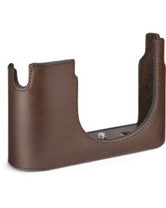 Leica Q3 Protector Leather Case - Dark Brown - 18878