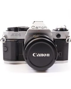 USED Canon AE-1 Program 35mm Film Camera with 50mm f/1.8 Lens SLR