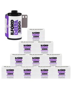 Ilford Delta 3200 Black & White 36 Exposure 35mm Film - 10 Pack