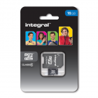 Integral Micro SD Memory Card With Adapter: 16GB