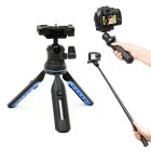 Slik Multi-Pod 3x4 Mini Camera Tripod & Selfie Stick with Smartphone Holder