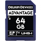 Delkin Devices Advantage 64GB SD UHS-I V30 Memory Card