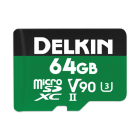 Delkin Devices Power 64GB Micro SD XC UHS-II V90 Memory Card