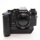 USED Olympus OM10 Quartz With Motor Winder Black