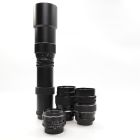 USED M42 Screw Mount Lens Bundle TAKUMAR 35mm / 2x 135mm / 400mm