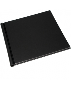 PermaJet SnapShut Folio Black Leather A5 - 25mm Spine