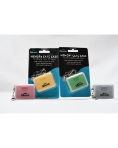 Summit Memory Card  Case for SD / Micro SD Key Ring - Yellow