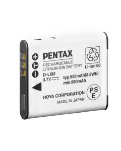Pentax Ricoh Li-ion battery D-LI92 for Optio WG-1, WG-2, WG-3, WG-10