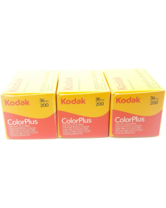 Kodak ColorPlus ISO 200 Colour 36 Exposure 35mm Film - 3 Pack