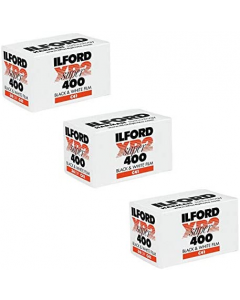 Ilford XP2 Super ISO 400 Black & White C41 Process 36 Exposure 35mm Film - 3 Pack
