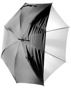 Polaroid Pro Studio 33" White Satin Umbrella with Removable Black Cover