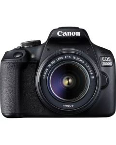 Canon EOS 2000D Digital SLR Camera with 18-55mm f/3.5-5.6 III Lens