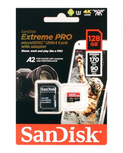 SanDisk Extreme Pro 128GB 170MB/s Micro SD Card
