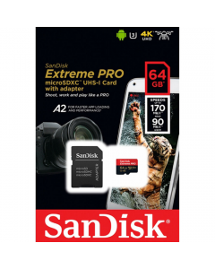 SanDisk Extreme Pro 64GB 170MB/s Micro SD Card