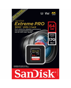 SanDisk Extreme Pro SDXC UHS-I 64GB 170MB/s SD Memory Card