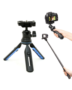 Slik Multi-Pod 3x4 Mini Camera Tripod & Selfie Stick with Smartphone Holder
