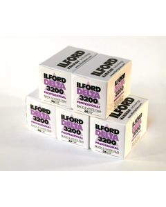 Ilford Delta 3200 Professional Black & White 36 Exposure 35mm Film - 5 Pack