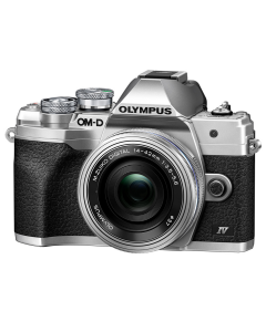 Olympus OM-D E-M10 Mark IV Digital Camera with 14-42mm EZ Lens - Silver
