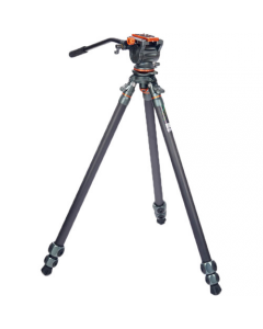 3 Legged Thing Mike Carbon Fibre Tripod with Leveling Base + AirHed Cine Arca