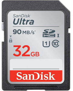 Sandisk Ultra 32GB SDXC 90MB/s, Class 10 UHS-I SD Memory Card 