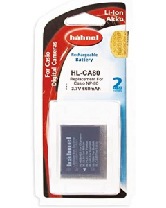 Hahnel HL-CA80 Replacement Li-ion Battery for Casio NP-80