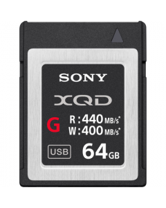 Sony 64GB G Series Up To 440MB/s Read & 400MB/s Write XQD Memory Card