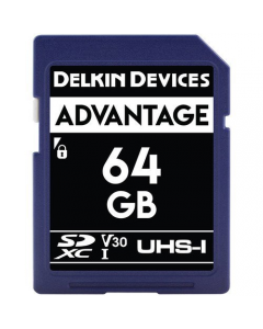 Delkin Devices Advantage 64GB SD UHS-I V30 Memory Card