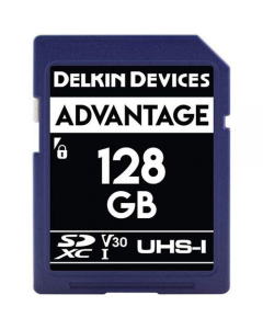 Delkin Devices Advantage 128GB SD UHS-I V30 Memory Card