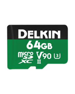 Delkin Devices Power 64GB Micro SD XC UHS-II V90 Memory Card