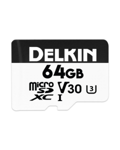 Delkin Devices Advantage 64GB Micro SD XC UHS-I V30 Memory Card