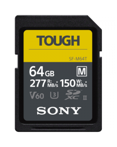Sony 64GB Tough SDXC UHS-II SD Memory Card Up To 277MB/s