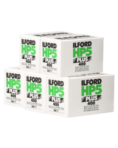 Ilford HP5 Plus ISO 400 Black & White 36 Exposure 35mm Film - 5 Pack