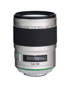 Pentax HD FA 50mm F1.4 SDM AW Lens - Silver