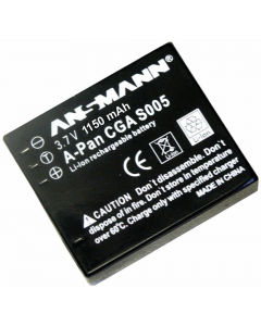 Ansmann Replacement Li-ion Battery for Panasonic CGA-S005
