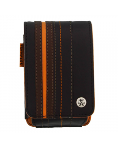 Crumpler Gofer Royale 40 Leather Compact Camera Case - Dark Brown / Dark Orange