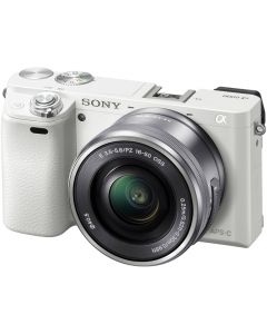 Sony Alpha A6000 Digital Camera with 16-50mm Power Zoom Lens: White