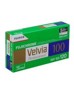 Fujifilm Fujichrome Velvia ISO 100 Colour 120 Roll Film - 5 Pack