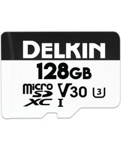 Delkin Devices Advantage 128GB Micro SD XC UHS-I V30 Memory Card
