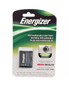 Energizer Nikon EN-EL19 Replacement Li-Ion Recheargeable Camera Battery 