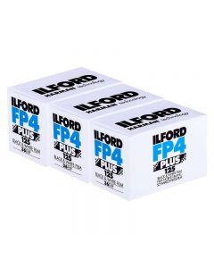 Ilford FP4 Plus ISO 125 Black & White 36 Exposure 35mm Film - 3 Pack