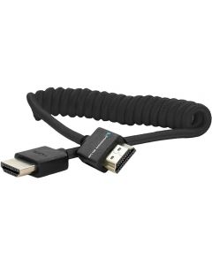Kondor Blue Coiled Full HDMI Cable 12 To 24-Inch - Black