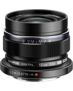 Olympus 12mm f2 M.Zuiko Digital ED Lens - Black