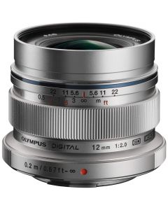 Olympus 12mm f2 M.Zuiko Digital ED Lens - Silver