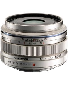 Olympus 17mm f1.8 M.Zuiko Digital Lens - Silver