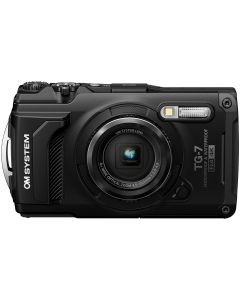 OM SYSTEM Tough TG-7 Waterproof Digital Compact Camera - Black