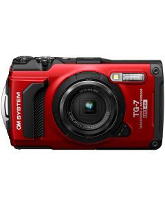 OM SYSTEM Tough TG-7 Waterproof Digital Compact Camera - Red