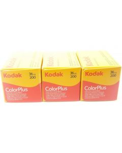 Kodak ColorPlus ISO 200 Colour 36 Exposure 35mm Film - 3 Pack