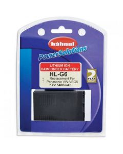 Hahnel HL-G6 Replacement Li-ion Battery for Panasonic VW-VBG6